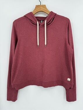 Vuori Halo Essential Hoodie in Desert Rose Size L